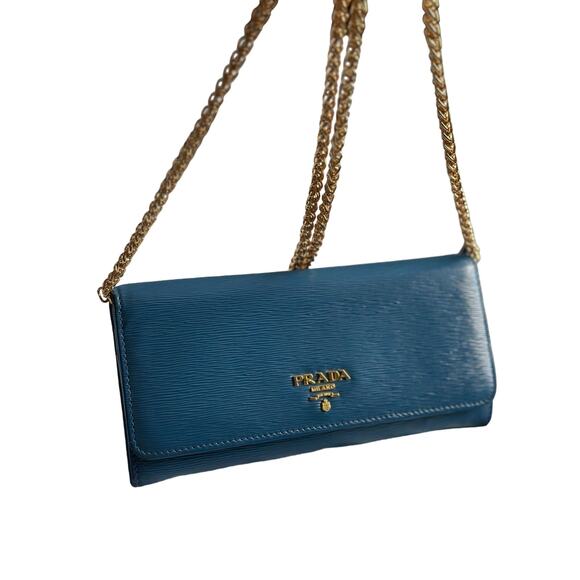 Prada long wallet Kindred blue - Picture 2 of 8